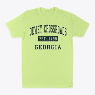 Dewey Crossroads Georgia Classic Established Classic Dad T-Shirt