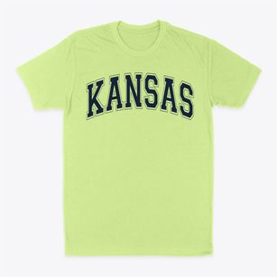Kansas School Varsity Arch Classic Dad T-Shirt