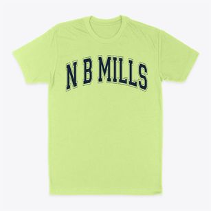 N B Mills Elementary School Varsity Arch Classic Dad T-Shirt