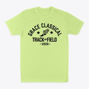 Grace Classical Christian Academy Track and Field Classic Dad T-Shirt