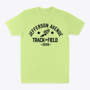Jefferson Avenue Elementary School Track and Field Classic Dad T-Shirt