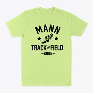 Mann Elementary School Track and Field Classic Dad T-Shirt
