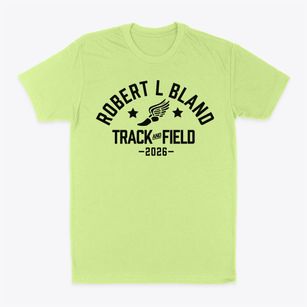 Robert L Bland Middle School Track and Field Classic Dad T-Shirt