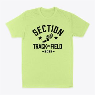 Section School Track and Field Classic Dad T-Shirt