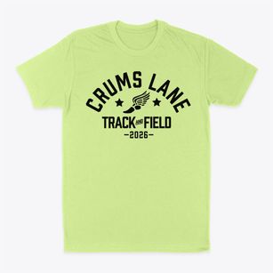 Crums Lane Elementary School Track and Field Classic Dad T-Shirt