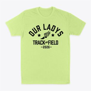 Our Ladys School Track and Field Classic Dad T-Shirt