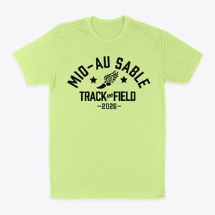 Mio-au Sable High School Track and Field Classic Dad T-Shirt