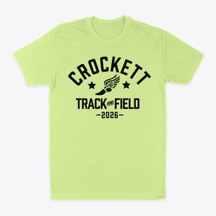 Crockett Middle School Track and Field Classic Dad T-Shirt