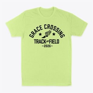 Grace Crossing Homeschool Track and Field Classic Dad T-Shirt
