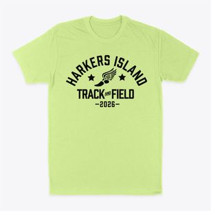 Harkers Island Elementary School Track and Field Classic Dad T-Shirt