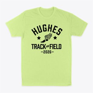 Hughes Middle School Track and Field Classic Dad T-Shirt