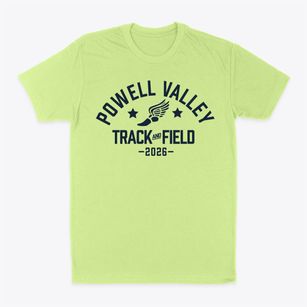 Powell Valley Middle School Track and Field Classic Dad T-Shirt