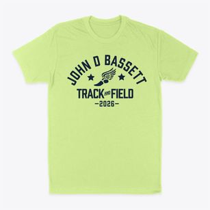 John D Bassett Middle School Track and Field Classic Dad T-Shirt