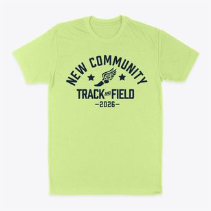 New Community School Track and Field Classic Dad T-Shirt