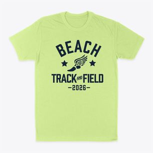 Beach Elementary School Track and Field Classic Dad T-Shirt