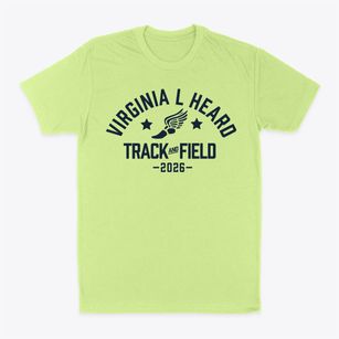 Virginia L Heard Elementary School Track and Field Classic Dad T-Shirt