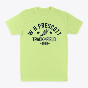 W H Prescott Elementary School Track and Field Classic Dad T-Shirt