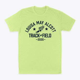 Louisa May Alcott Elementary School Track and Field Classic Dad T-Shirt
