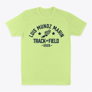 Luis Munoz Marin Primary Center Track and Field Classic Dad T-Shirt