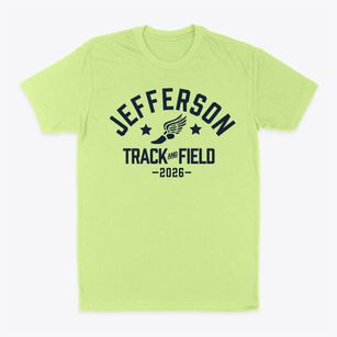 Jefferson Elementary School Track and Field Classic Dad T-Shirt