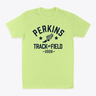 Perkins Elementary School Track and Field Classic Dad T-Shirt