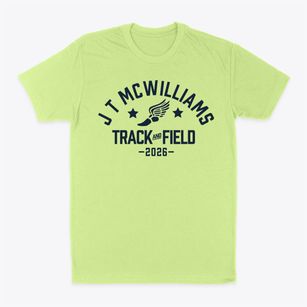 J T Mcwilliams Elementary School Track and Field Classic Dad T-Shirt