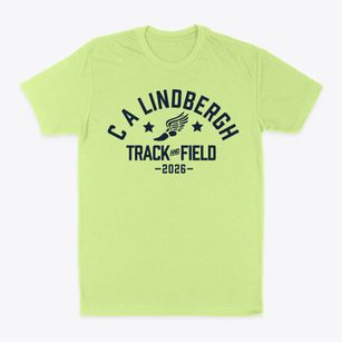 C A Lindbergh Elementary School Track and Field Classic Dad T-Shirt