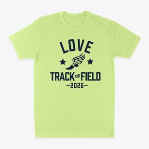 Love Memorial Elementary School Track and Field Classic Dad T-Shirt