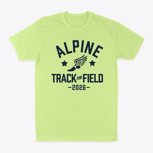 Alpine Elementary School Track and Field Classic Dad T-Shirt
