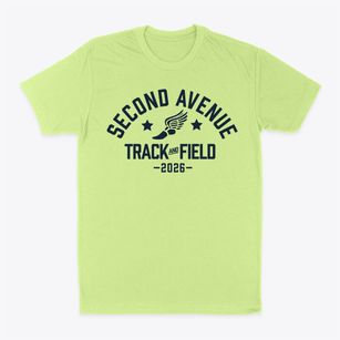Second Avenue Elementary School Track and Field Classic Dad T-Shirt