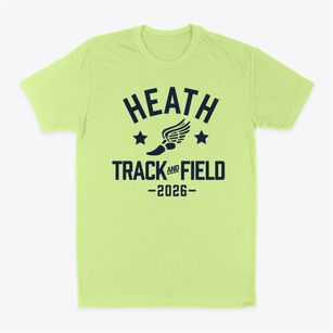 Heath Middle School Track and Field Classic Dad T-Shirt