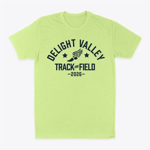 Delight Valley Elementary School Track and Field Classic Dad T-Shirt