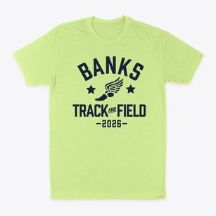 Banks High School Track and Field Classic Dad T-Shirt