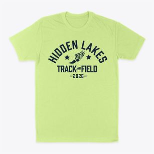 Hidden Lakes Elementary School Track and Field Classic Dad T-Shirt