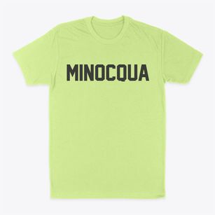 Minocqua Wisconsin Classic Block Classic Dad T-Shirt