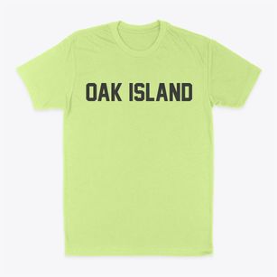 Oak Island Texas Classic Block Classic Dad T-Shirt