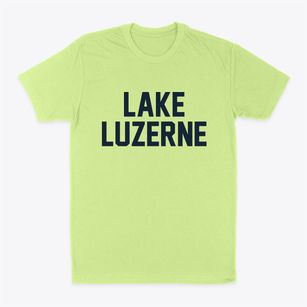 Lake Luzerne New York Classic Block Classic Dad T-Shirt