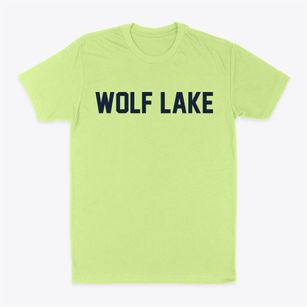 Wolf Lake Minnesota Classic Block Classic Dad T-Shirt