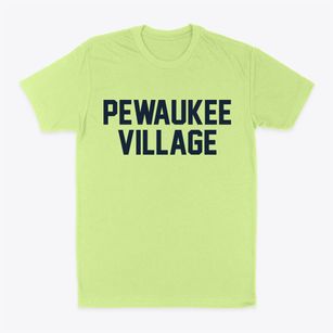 Pewaukee Village Wisconsin Classic Block Classic Dad T-Shirt