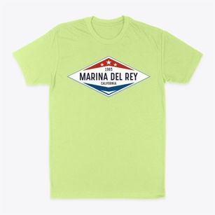 Marina Del Rey California Diamond Star Classic Dad T-Shirt