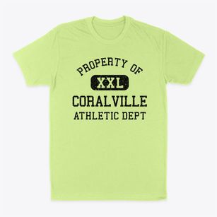 Coralville Iowa Athletic Dept Classic Dad T-Shirt