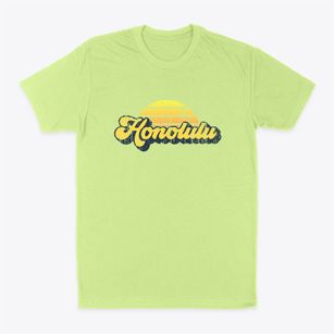 Honolulu Hawaii Sublime Sunset Classic Dad T-Shirt
