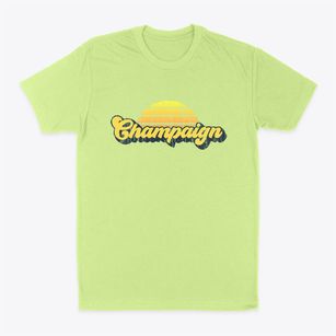 Champaign Illinois Sublime Sunset Classic Dad T-Shirt