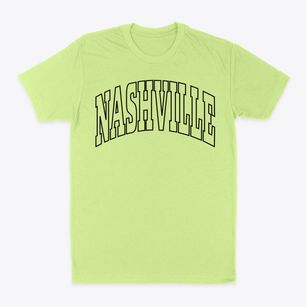 Nashville Indiana Trendy Block Classic Dad T-Shirt