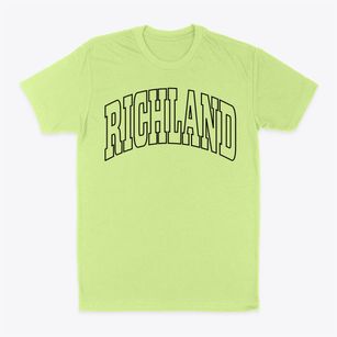 Richland Texas Trendy Block Classic Dad T-Shirt