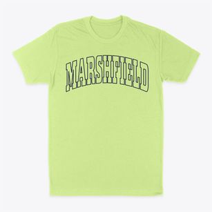 Marshfield Maine Trendy Block Classic Dad T-Shirt