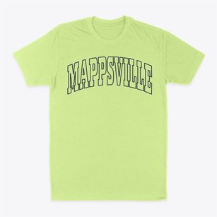 Mappsville Virginia Trendy Block Classic Dad T-Shirt