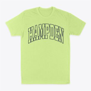 Hampden Maine Trendy Block Classic Dad T-Shirt