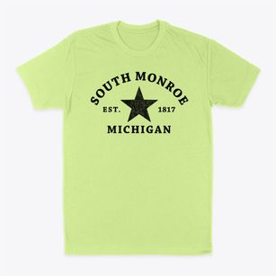 South Monroe Michigan Star Classic Dad T-Shirt