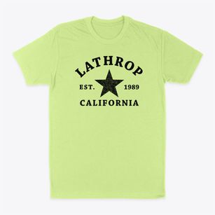 Lathrop California Star Classic Dad T-Shirt